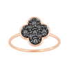 Diamond Ring, Black, Rose Gold