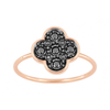 Diamond Ring, Black, Rose Gold