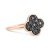 Diamond Ring, Black, Rose Gold