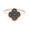 Diamond Ring, Black, Rose Gold