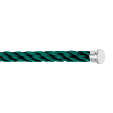  EMERALD GREEN CABLE FOR WHITE GOLD LARGE BUCKLE