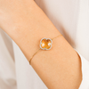 Bracelet, Citrine, Diamonds, Yellow Gold