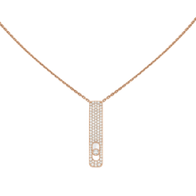  Pink Gold Diamond Necklace My First Diamond Pavé