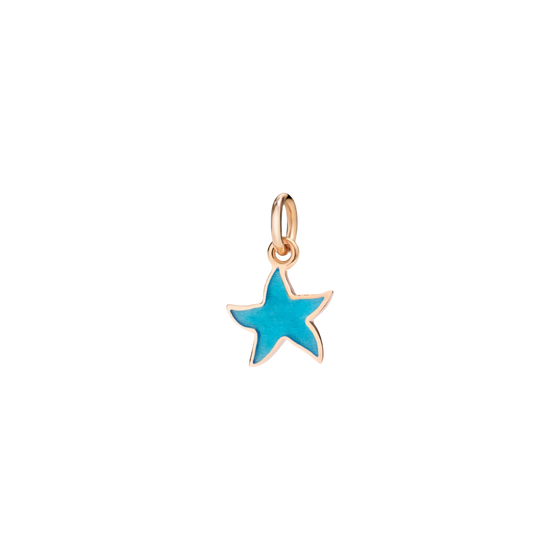 Rose Gold & Enamel Star Charm