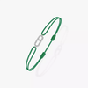 Move Uno Green Cord Bracelet White Gold Diamond Bracelet