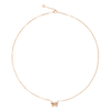 Collier Papillon Or Rose