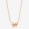 Collier Papillon Or Rose