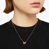 Collier Papillon Or Rose