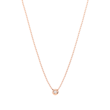  Rose Gold & White Diamond Bollicine Necklace