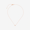 Collier Bollicine Or Rose & Diamant Blanc