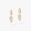 Fiery drop earrings Fiery 0.25ct diamond earrings in yellow gold x2