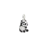 Pendentif Panda En Argent Et Diamants