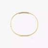 Move Noa Ciselé Semi-Pavé Bangle Yellow Gold Diamond Bracelet