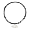 Cordon Noir Épais & Nuage En Argent