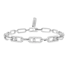 Move Link Multi White Gold Diamond Bracelet
