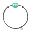 Bracelet, Amazonite, Taupe Cord
