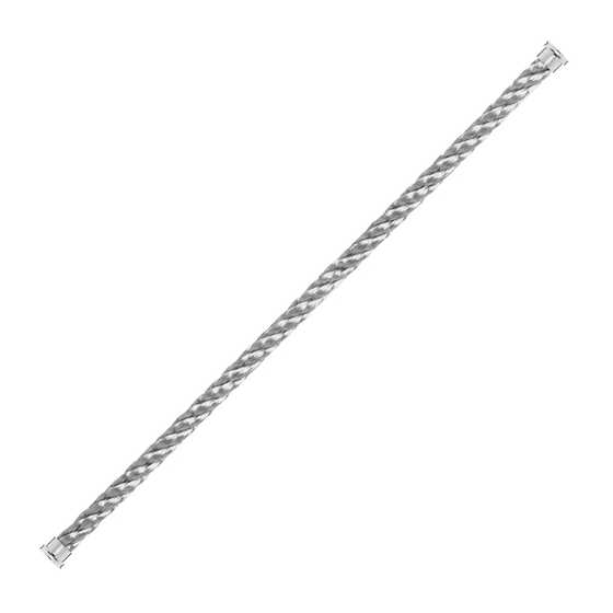 CÂBLE EN ACIER POUR GRANDE BOUCLE EN OR BLANC