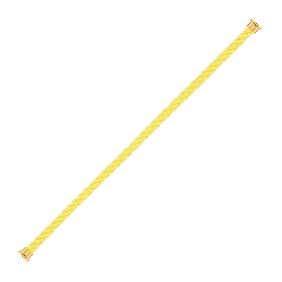 CÂBLE JAUNE POUR BOUCLE LARGE EN OR JAUNE