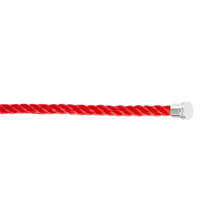  CÂBLE ROUGE POUR BOUCLE MOYENNE EN OR BLANC