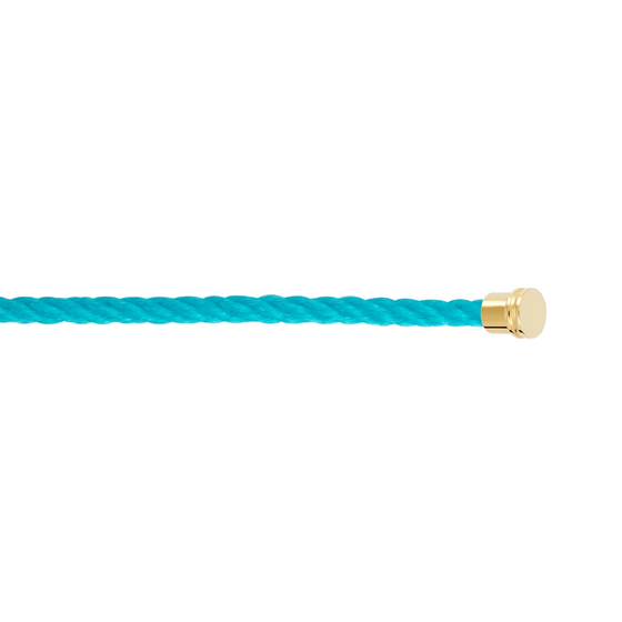 TURQUOISE CABLE FOR YELLOW GOLD MEDIUM BUCKLE
