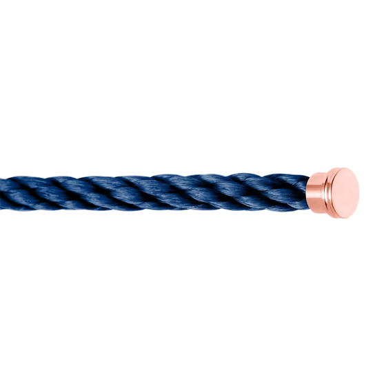 NAVY BLUE CABLE FOR ROSE GOLD LARGE BUCKLE