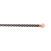 CÂBLE GRIS ORAGE POUR BOUCLE MOYENNE OR ROSE
