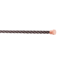  CÂBLE GRIS ORAGE POUR BOUCLE MOYENNE OR ROSE