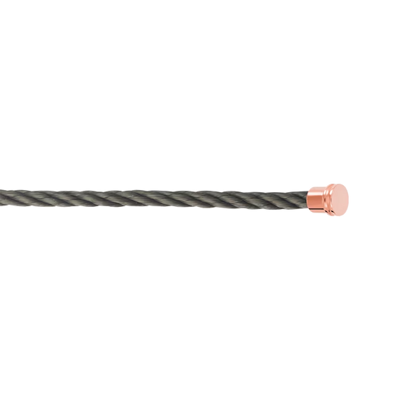 CÂBLE KAKI POUR BOUCLE MOYENNE OR ROSE