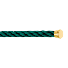 EMERALD GREEN CABLE FOR YELLOW GOLD LARGE BUCKLE