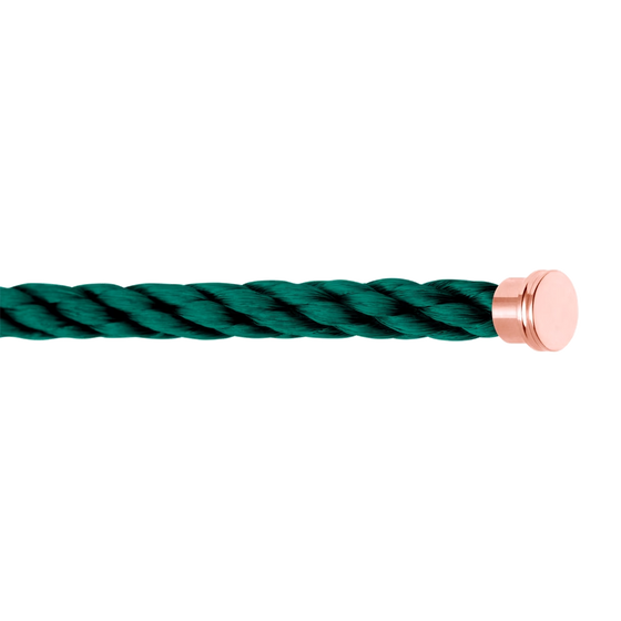 EMERALD GREEN CABLE FOR ROSE GOLD LARGE BUCKLE