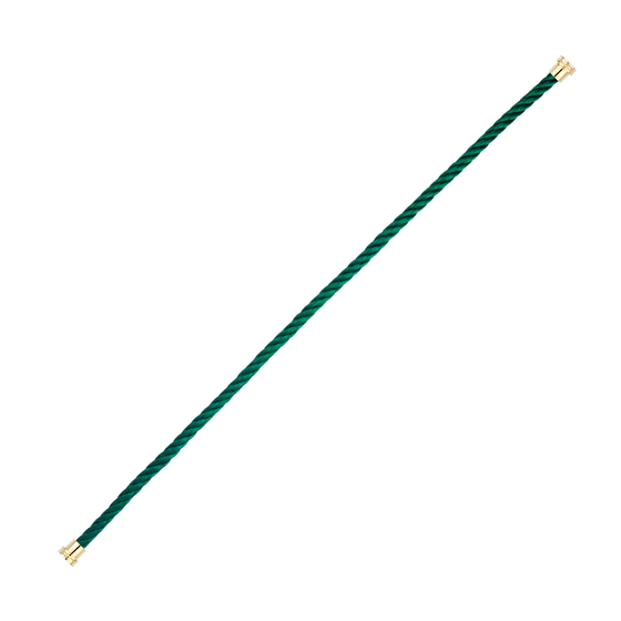 EMERALD GREEN CABLE FOR YELLOW GOLD MEDIUM BUCKLE