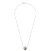 Collier, Labradorite, Or Blanc