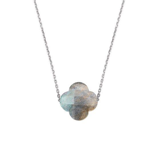 Necklace, Labradorite, White Gold