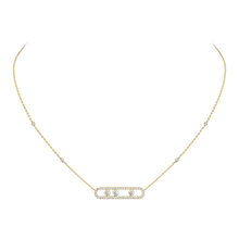  Move Pavé Yellow Gold Diamond Necklace
