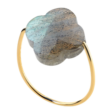  Bague, Labradorite, Or Jaune