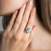 Ring, Labradorite, Yellow Gold