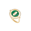 Lucky Move malachite ring small