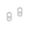So Move Pavé White Gold Diamond Earrings