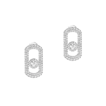  So Move Pavé White Gold Diamond Earrings