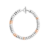 Silver & Gold Plated Silver Rondelle Bracelet