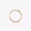 Move Romane half pavé ring, small model Pink gold diamond ring Move Romane