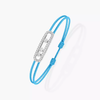 Messika Care(s) turquoise cord pavé bracelet
