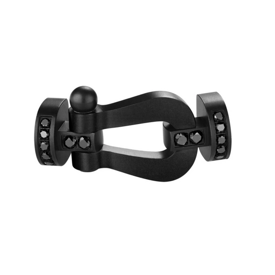 FORCE 10 TITANE NOIR SEMI-PAVÉ, GRANDE BOUCLE