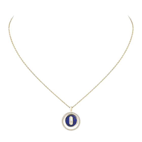 Collier lapis lazuli Lucky Move PM Collier Diamant Or Jaune