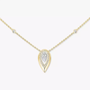 Collier Fiery 0,40ct Collier Diamant Or Jaune