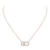 Collier pavé So Move Collier Diamant Or Rose