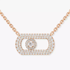 So Move pavé necklace So Move diamond necklace in pink gold