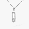 Move Uno pavé pendant necklace, large model