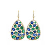 Emeralds & Sapphires Earrings