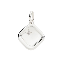  Pendentif Sceau Argent Et Diamant Blanc